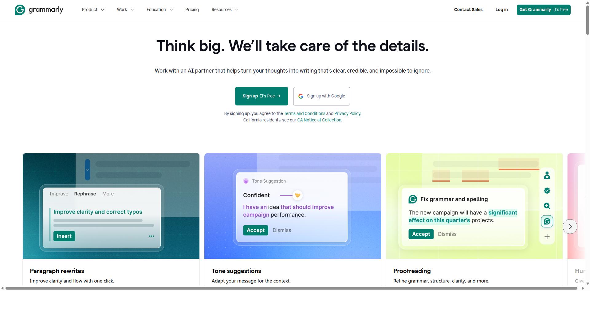 Grammarly website