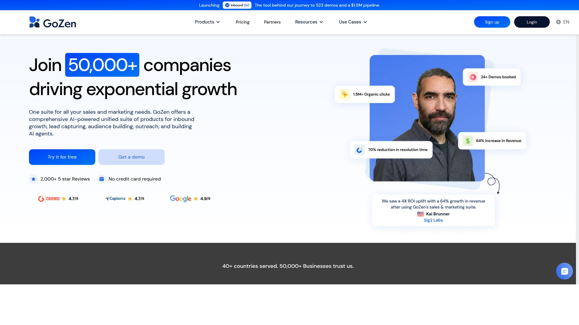 GoZen Content.AI website